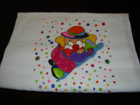 Palhacinho pintado á mão